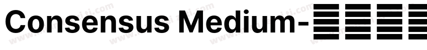 Consensus Medium字体转换
